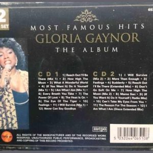 Gloria Gaynor : Most Famous Hits : 2 CD Set The Album : CD