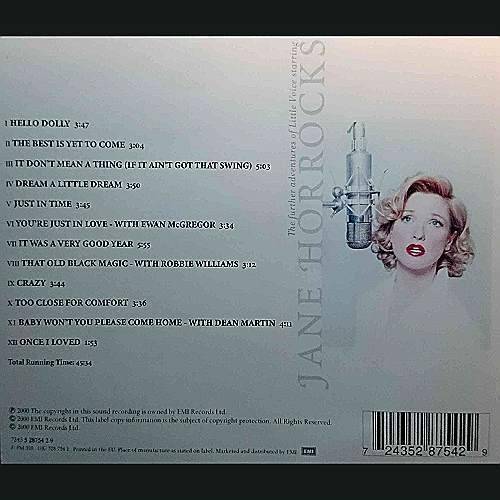 Jane Horrocks The Further Adventures Of Little Voice : CD