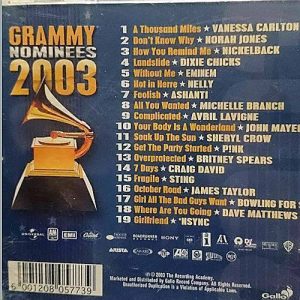 Grammy Nominees 2003 : Various Artists : CD