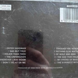 Metallica : Metallica (The Black Album) : CD Cond. = VG