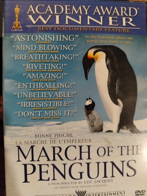 March of the Penguins : Luc Jacquet : Documentary/Nature : DVD