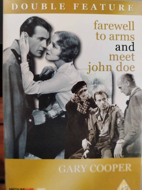 Farewell to Arms / Meet John Doe : Frank Borzage / Frank Capra : Drama : DVD Double Feature