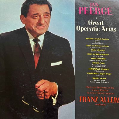 Jan Peerce : Great Operatic Arias : LP Cond. = VG