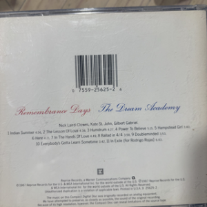 The Dream Academy : Remembrance Days : CD