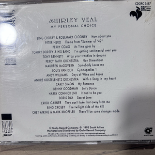 Shirley Veal My Personal Choice : CD