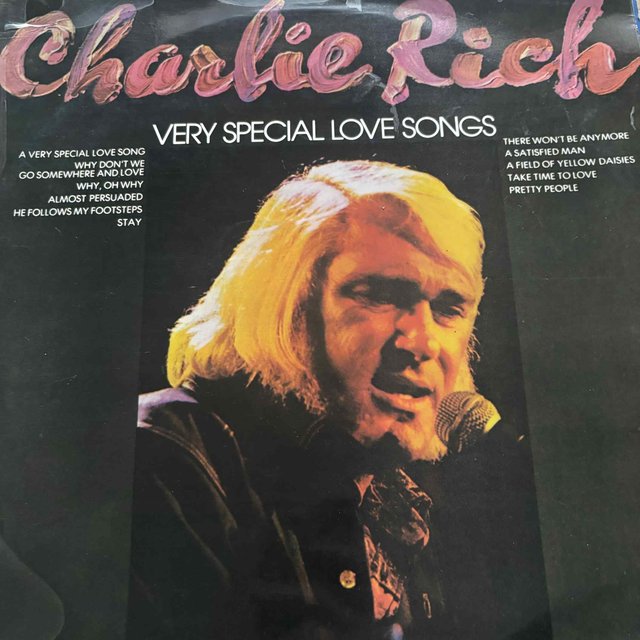Charlie Rich : Very Special Love Songs : LP Cond. = VG