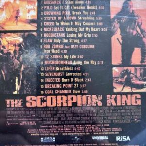 Music From and Inspired by the Motion Picture The Scorpion King : Various Artists : CD