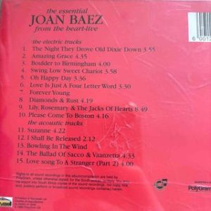Joan Baez: The Essential / From the Heart (Live) : CD