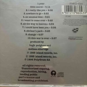 Melissa Etheridge: Your Little Secret : CD