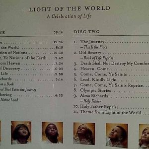 SOUNDTRACK FROM THE PRODUCTION: LIGHT OF THE WORLD - 2 CD : CD