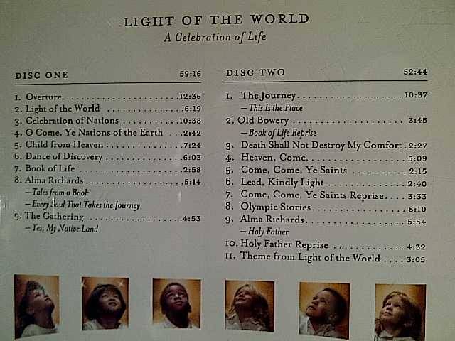 SOUNDTRACK FROM THE PRODUCTION: LIGHT OF THE WORLD - 2 CD : CD