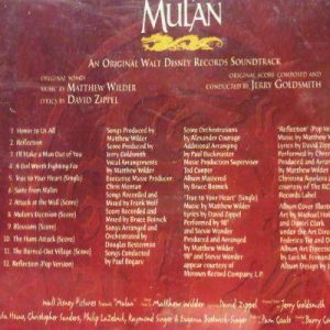 Disney Mulan An Original Walt Disney Recording Sound Track : CD