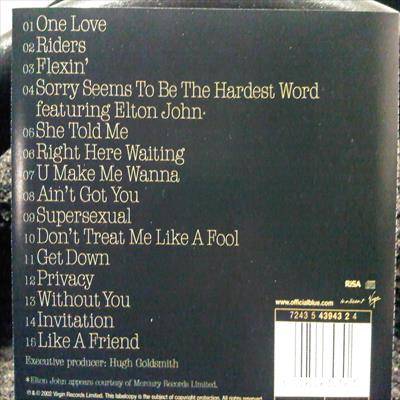 Blue:One Love : CD
