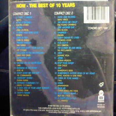 Now:Now the what I call Music : The Best of 10 Years Various Artists : 2 CD Set : CD