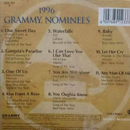 1996 Grammy Nominees:Various Artists : CD