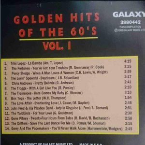 Golden Hits of the 60s:Volume 1 Various Artists : CD