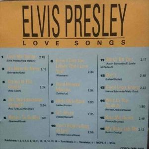 Elvis Presley:Love Songs : CD