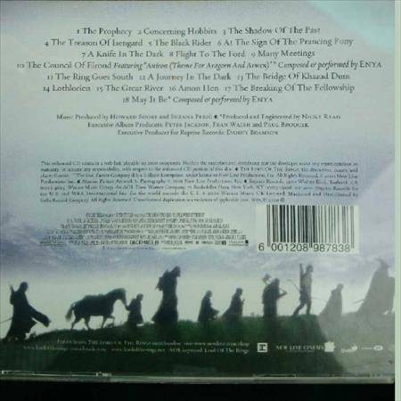 The Lord of the Rings : The Fellowship of the Ring : Music from the motion picture : Soundtrack : CD