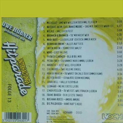 Unterhaltungs : Hitparade : CD