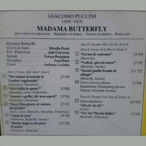 Puccini : Madama Butterfly Highlights Giuseppe Sinopli : CD