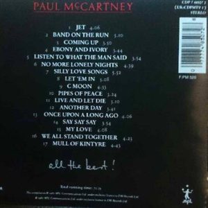 Paul Mc Cartney : All the Best : CD