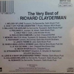 Richard Clayderman : The Very Best of : CD