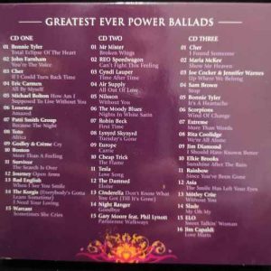 Power Ballads : Greatest Ever : The Definitive Collection : 3 CD Set : CD
