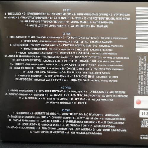 Tom Jones : Green Green Grass of Home : 4 CD Set : CD