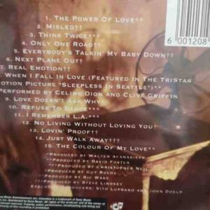Celine Dion : The Colour of my love : CD
