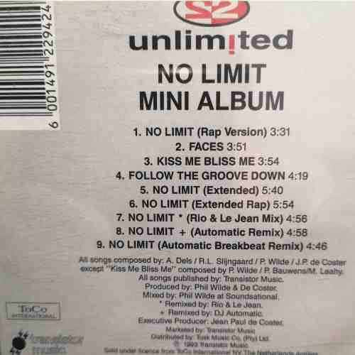 2 Unlimited : No Limit Mini Album Special Edition : CD