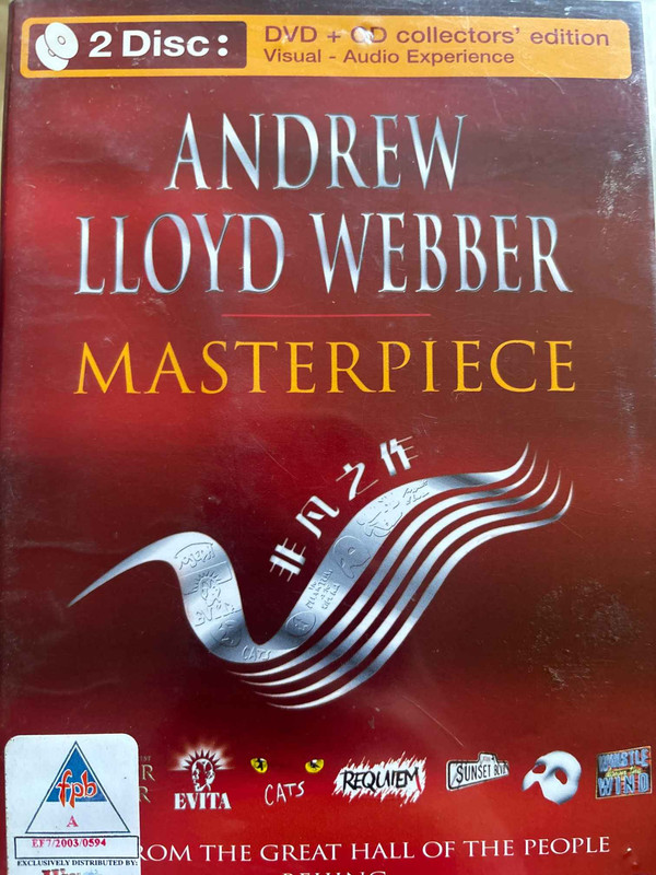 Andrew Lloyd Webber: Masterpiece : Various : Musical / Documentary : DVD + CD
