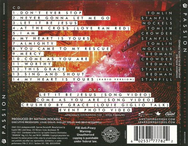 Various : Passion: Take It All : CD